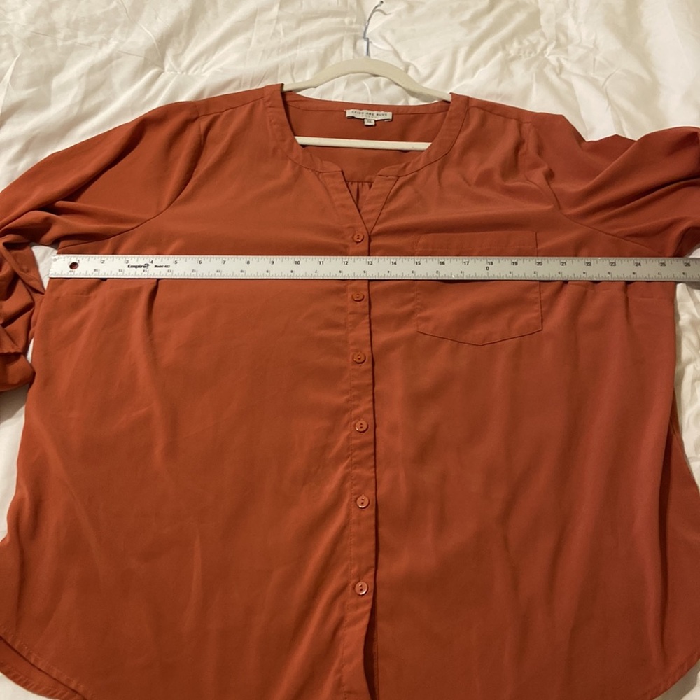 Skies are Blue Women’s plus size 2x rust color perfect for fall EUC - Picture 12 of 15